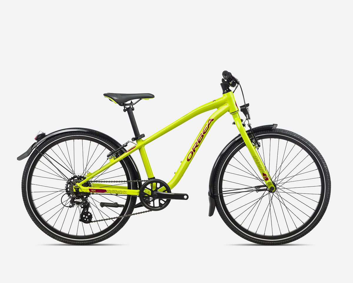 VTC Enfant MX 24 PARK Citron Vert/Rouge